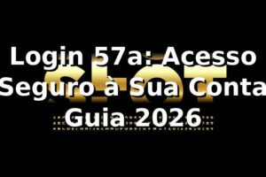 Login 57a: Acesso Seguro à Sua Conta [Guia 2026] ⭐